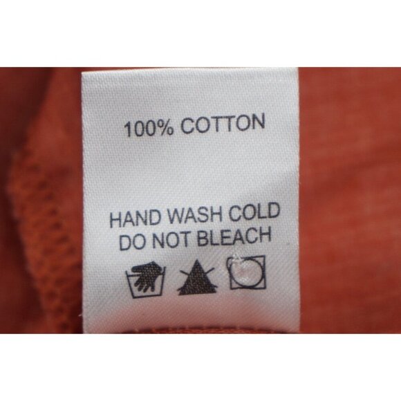 Ces Femme Women Top‎ Small Rust Lace Ruched Embroidered Detailed Button Closure - Picture 9 of 9